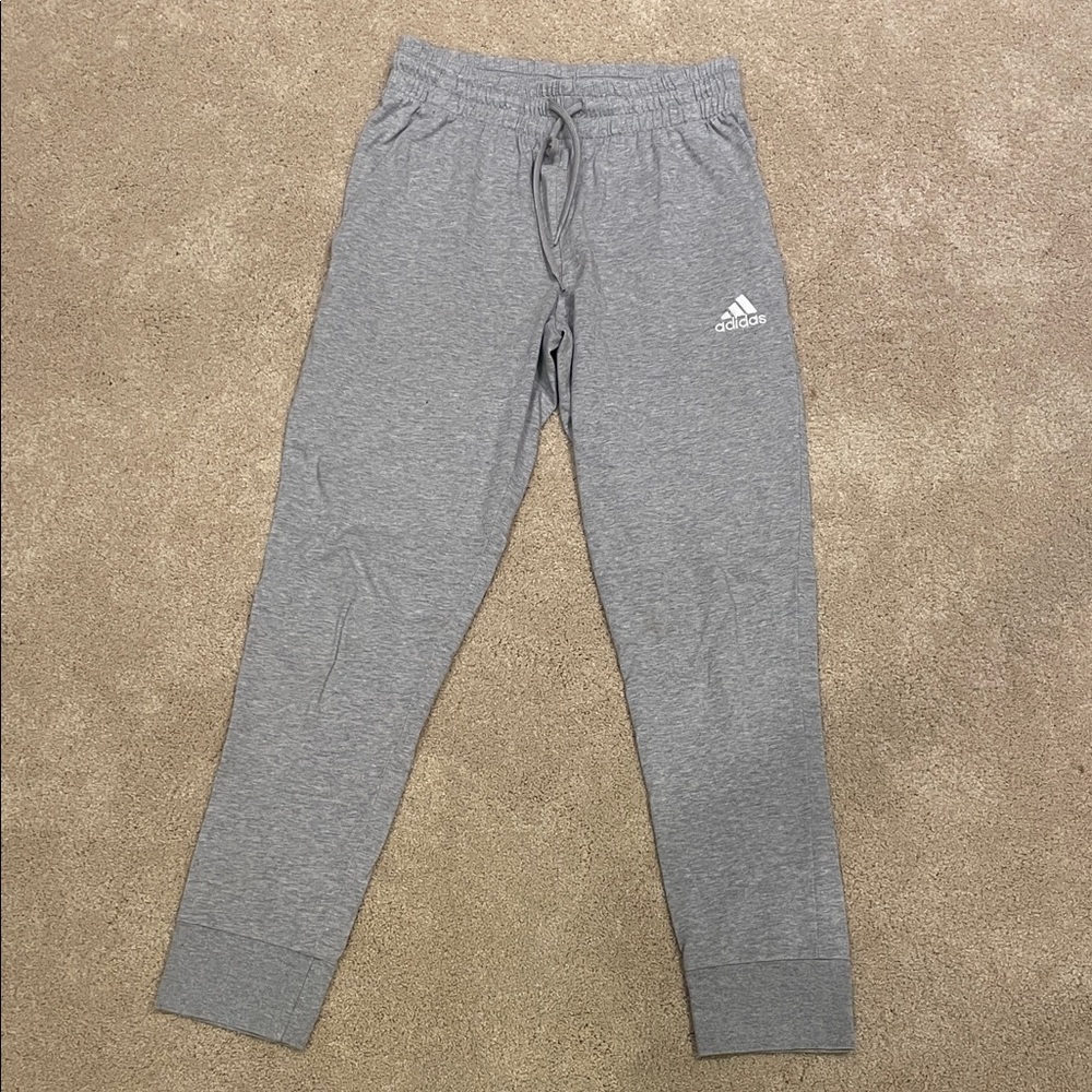 Adidas gray joggers sweatpants men size small